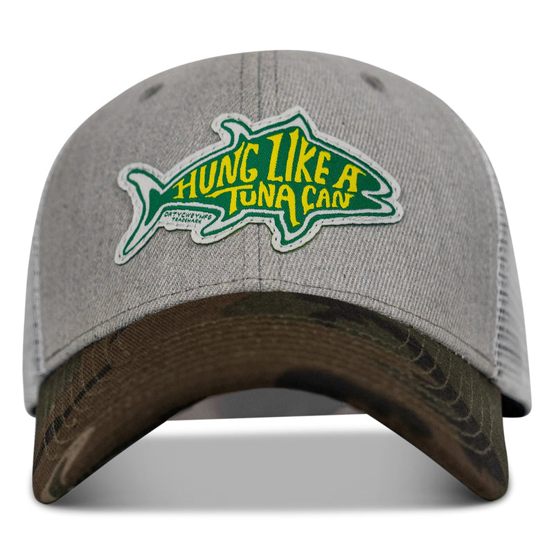 Load image into Gallery viewer, Hung Like A Tuna Can Snapback Hat
