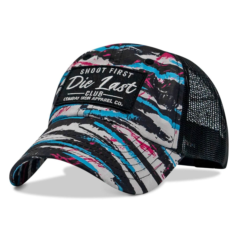 Load image into Gallery viewer, Shoot First. Die Last. Club Patch Tactical Ripstop Mesh Snapback Hat