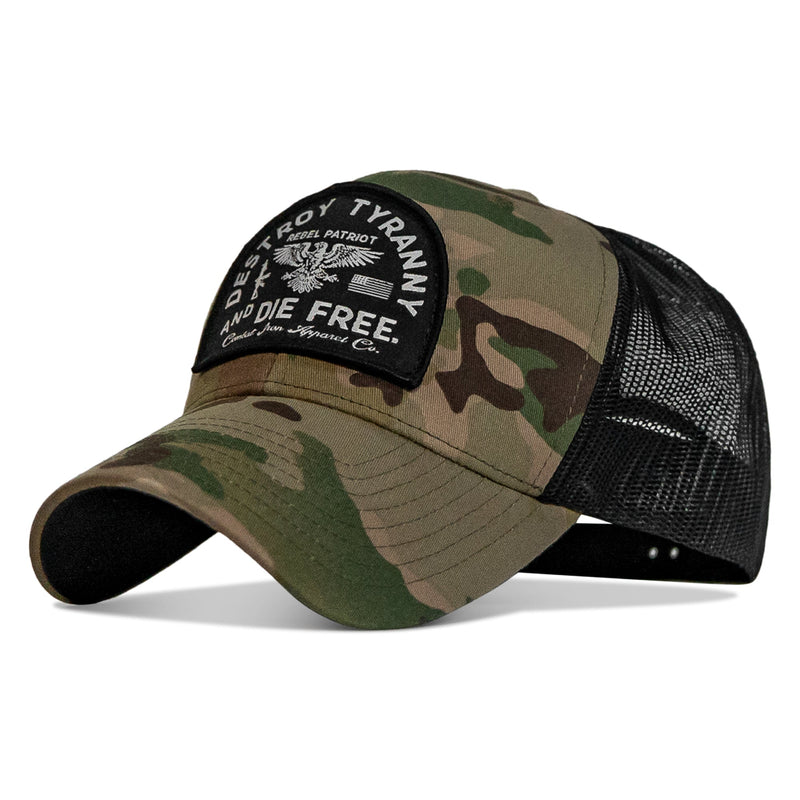 Load image into Gallery viewer, Destroy Tyranny and Die Free Patch Snapback