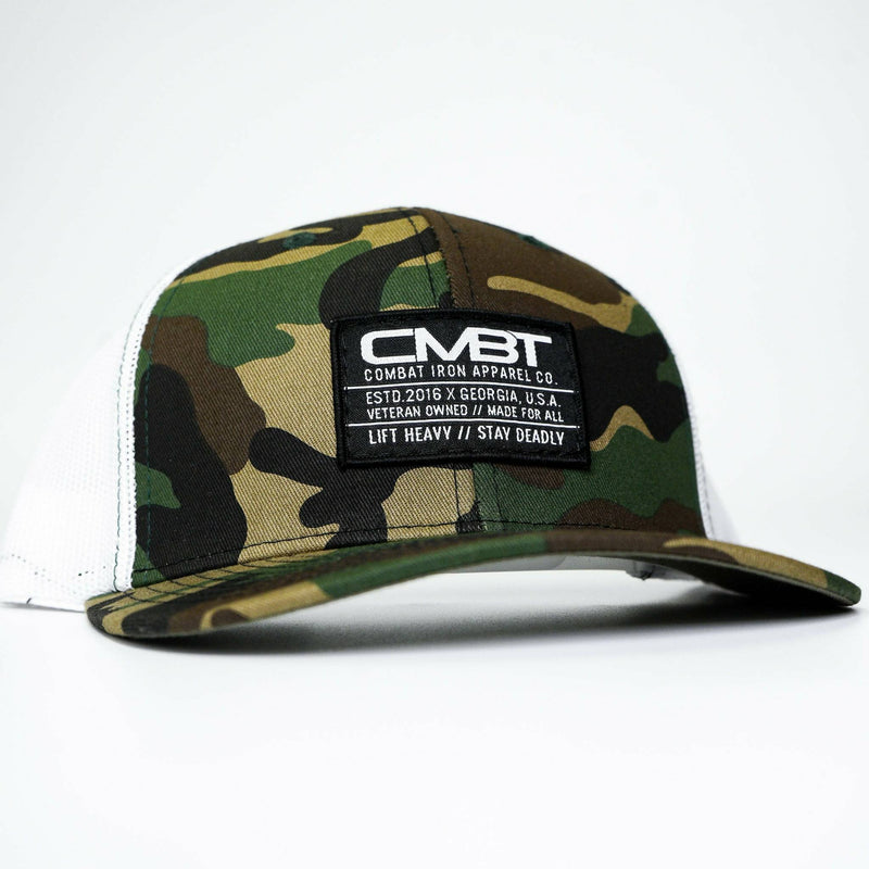 Load image into Gallery viewer, Branded CMBT Labeled Mid-Profile Snapback Hat