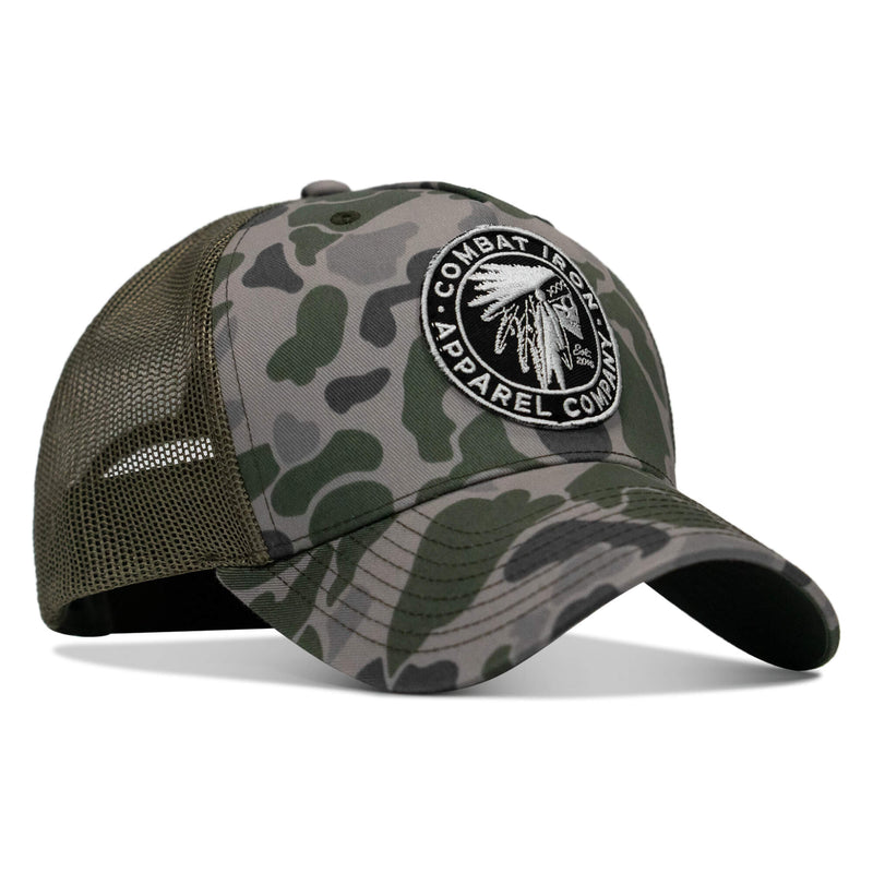 Load image into Gallery viewer, Indian Chief Skull Patch Snapback