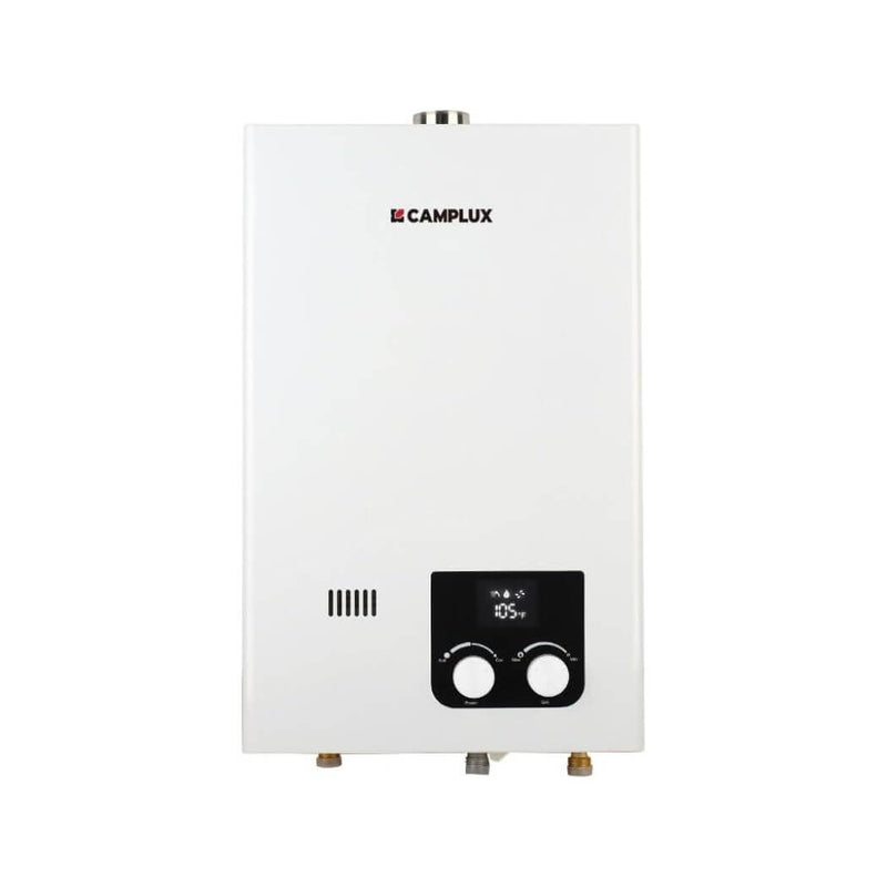 Load image into Gallery viewer, Camplux Tankless Propane Instant Hot Water Heater 2.64 GPM | White