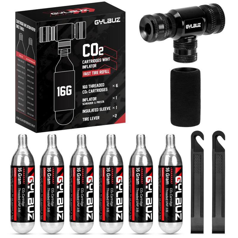 Load image into Gallery viewer, CO2 Inflator Set (with 6×16g Cartridges)