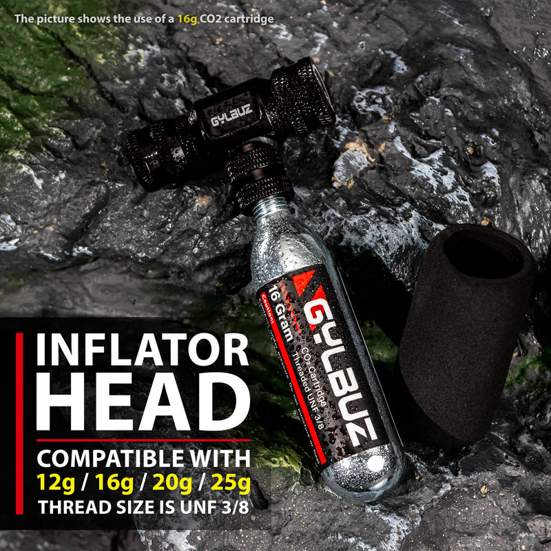 Load image into Gallery viewer, CO2 Inflator Set (with 6×16g Cartridges)