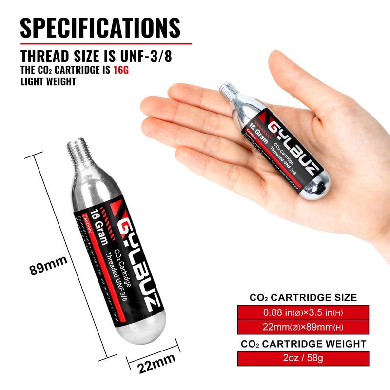 Load image into Gallery viewer, CO2 Inflator Set (with 6×16g Cartridges)