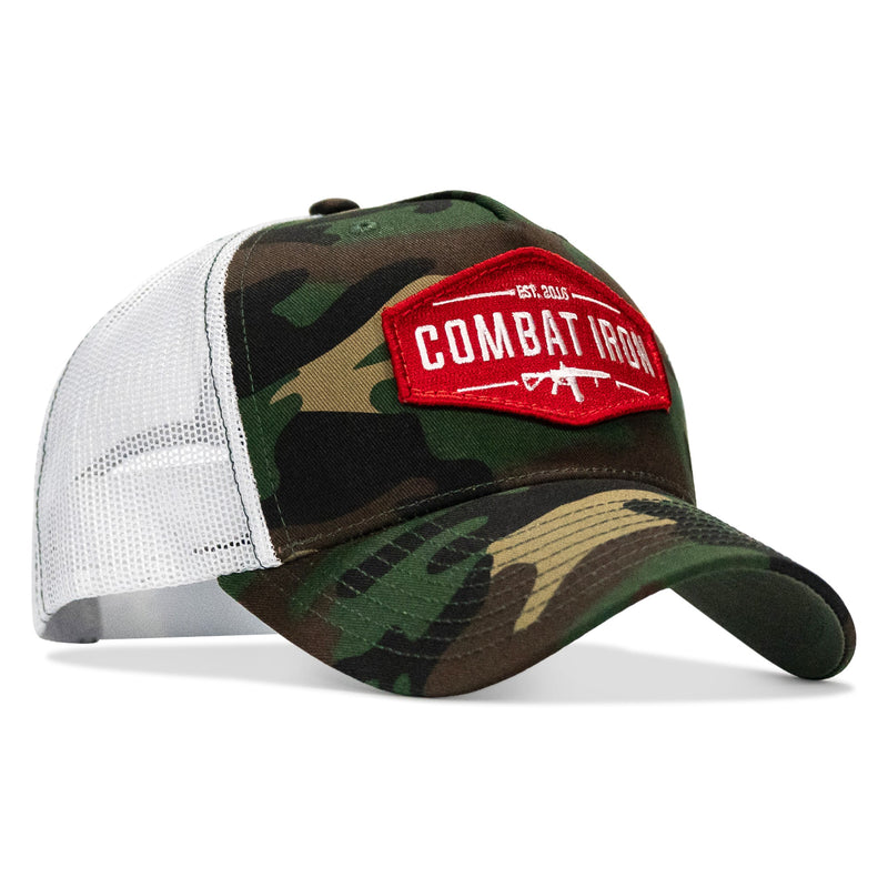 Load image into Gallery viewer, Original AR Red Patch Mid-Profile Mesh Snapback Hat