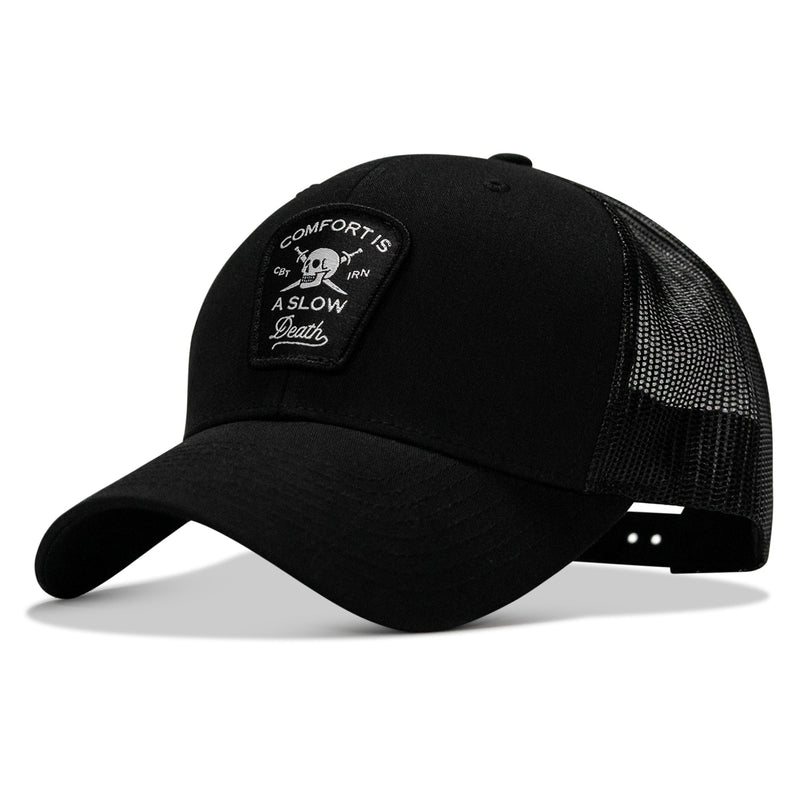 Load image into Gallery viewer, Comfort Is A Slow Death Patch Snapback Hat