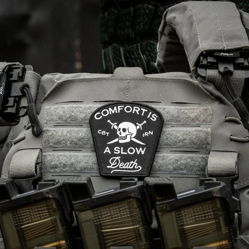 Load image into Gallery viewer, Comfort Is a Slow Death Large Velcro Patch