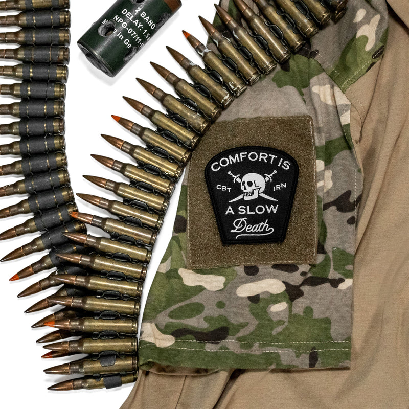 Load image into Gallery viewer, Comfort Is a Slow Death Large Velcro Patch