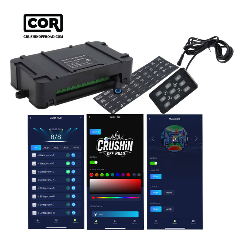 Load image into Gallery viewer, 8 Port Multi-Switch Bluetooth Panel System Control Kit
