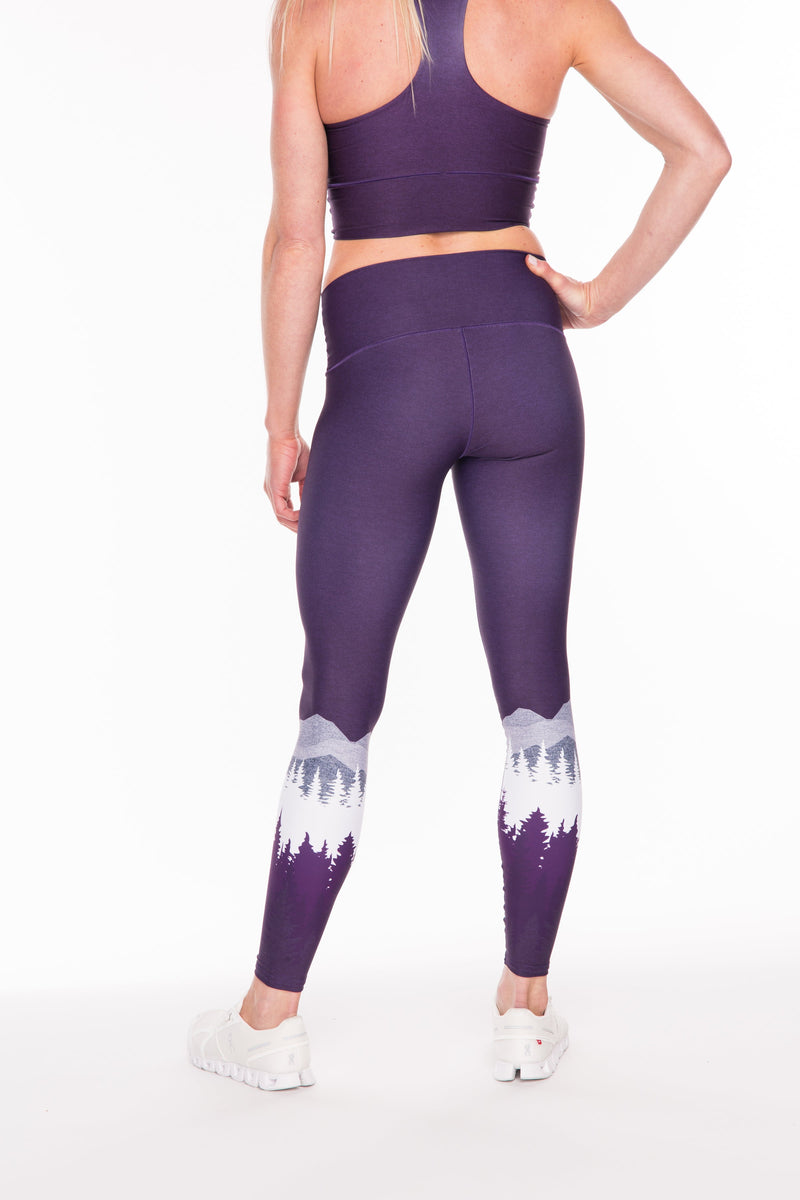 Load image into Gallery viewer, Purple Summit Yoga Pants
