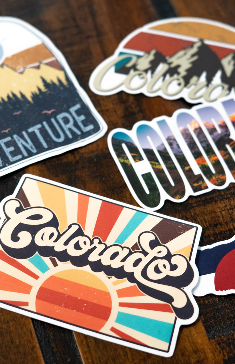 Load image into Gallery viewer, Sunrise Colorful Colorado Sticker