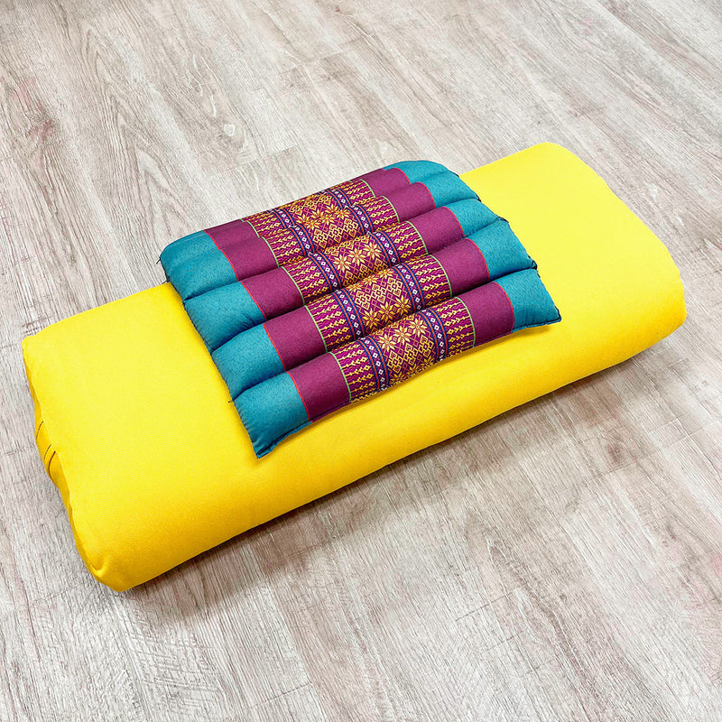 Load image into Gallery viewer, Zafuko Rollable Yoga & Meditation Cushion