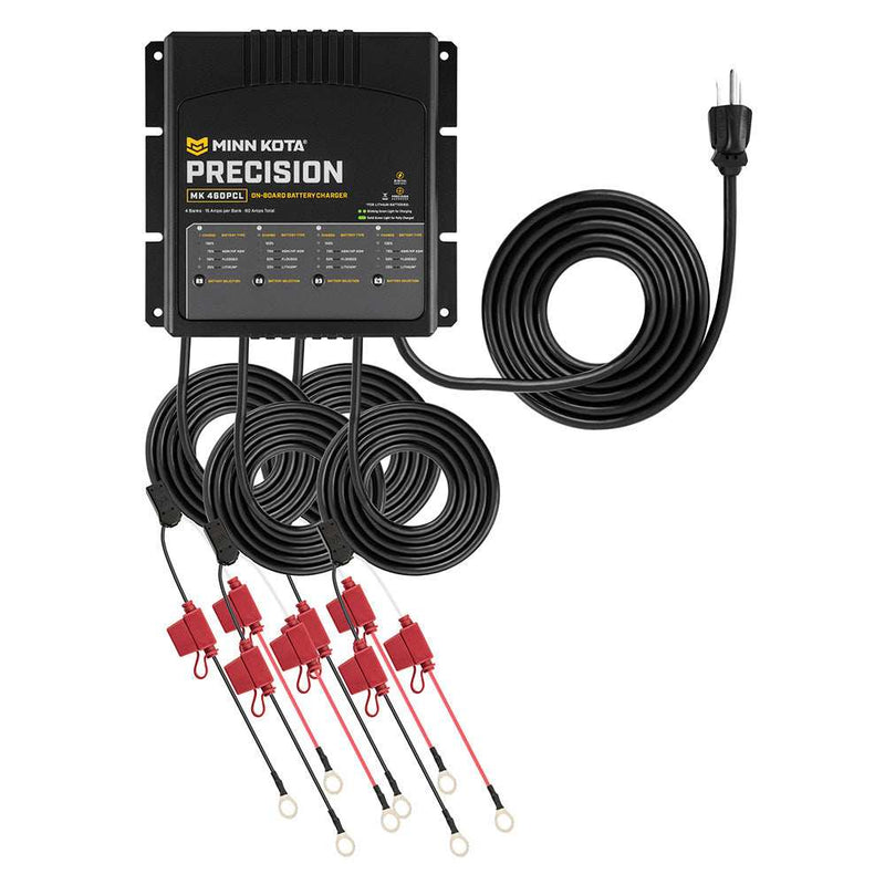 Load image into Gallery viewer, Minn Kota On-Board Precision Charger MK-460 PCL 4 Bank x 15 AMP LI Optimized Charger - Skoutley Outdoors LLC