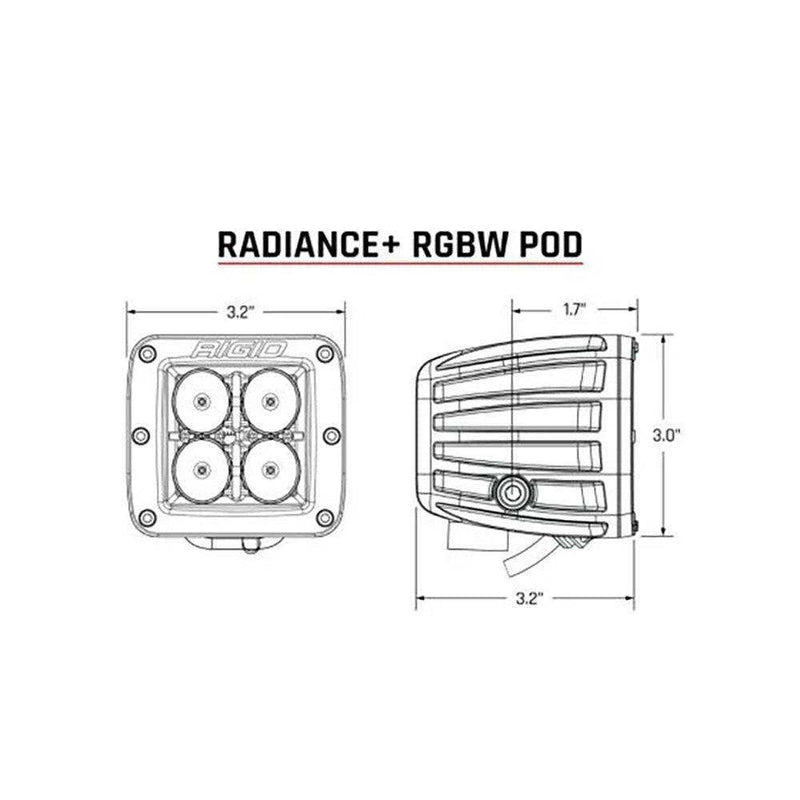 Load image into Gallery viewer, RIGID Industries Radiance + Pod - RGBW - Pair - Skoutley Outdoors LLC
