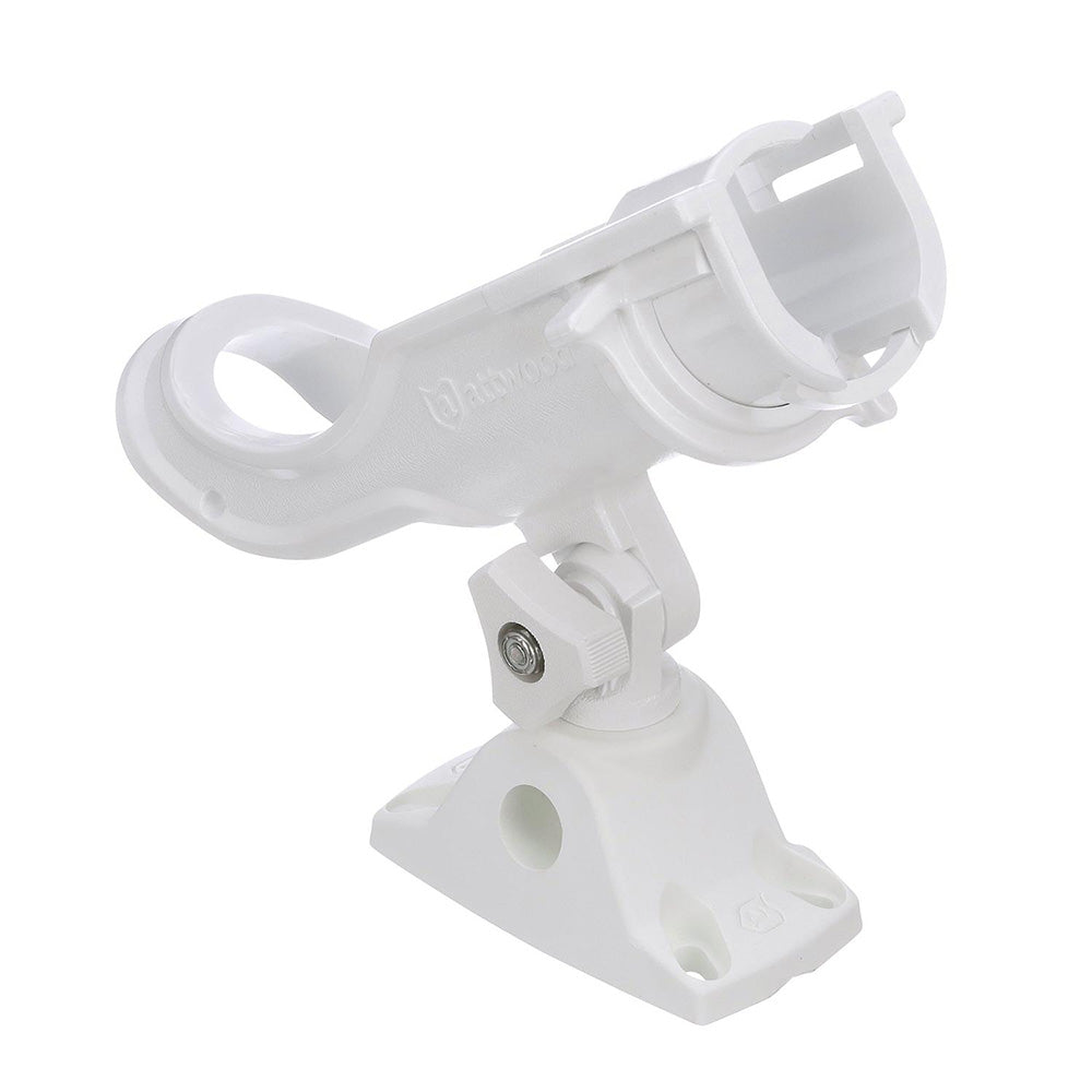 Attwood Heavy-Duty Adjustable Rod Holder w/Combo Mount - White - Skoutley Outdoors LLC