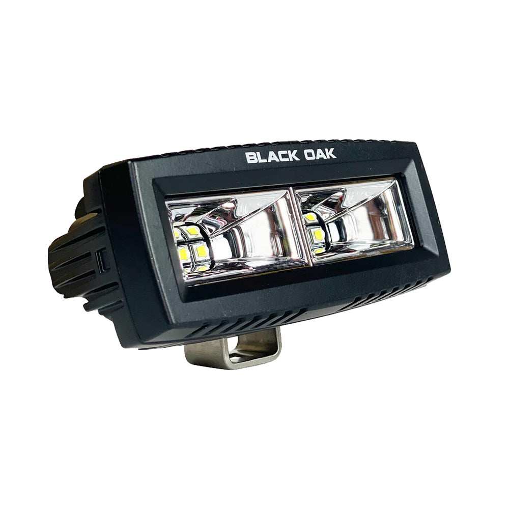 Black Oak 4" Marine Spreader Light Flood Scene LED Pro Series 3.0 - Black - Skoutley Outdoors LLC