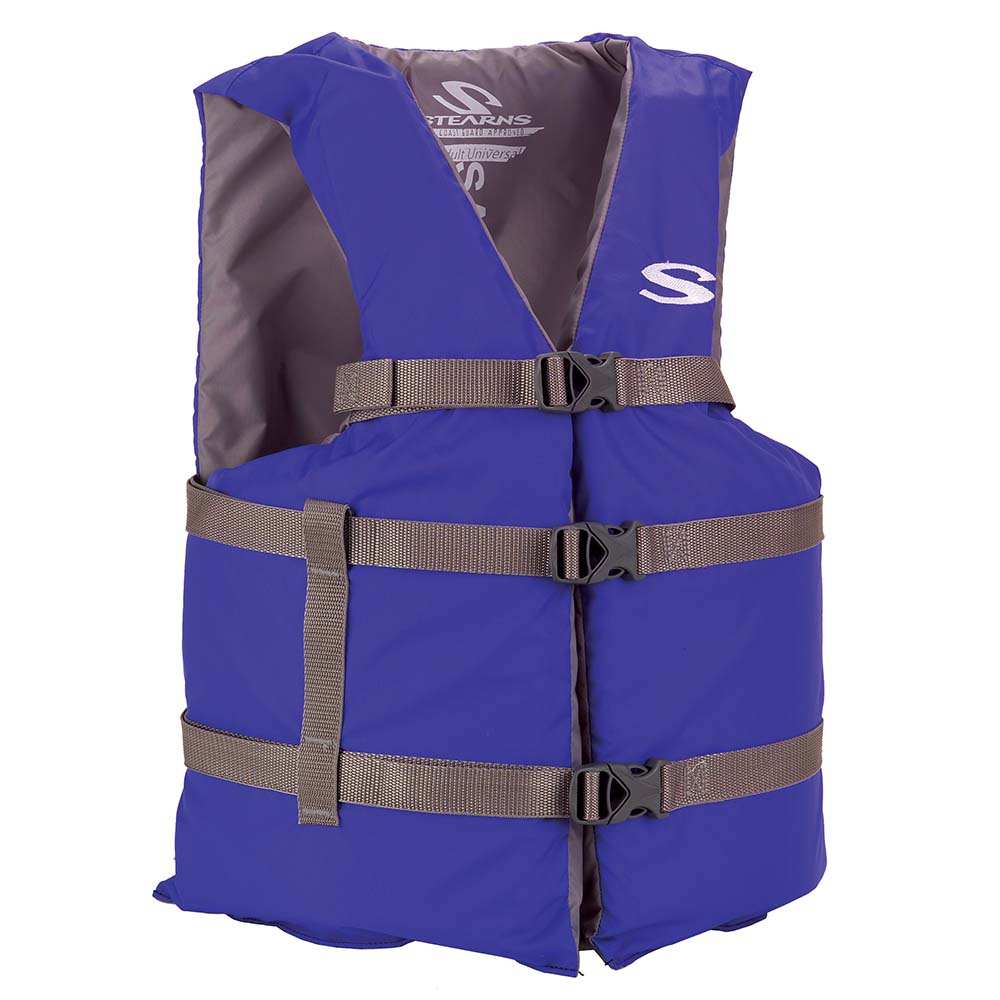Stearns PFD 2001 Adult Boat Universal Blue Display for Adults Over 90lbs - Chest Size Of 50" - Skoutley Outdoors LLC