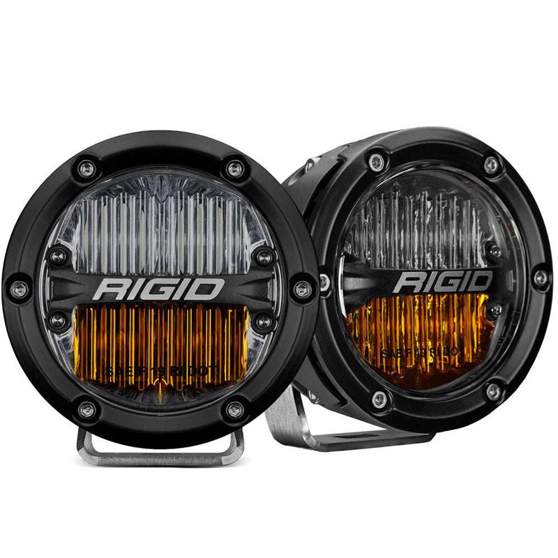 Load image into Gallery viewer, RIGID Industries 360-Series 4" LED SAE Fog Beam - Yellow/White - Set of 2 - Skoutley Outdoors LLC