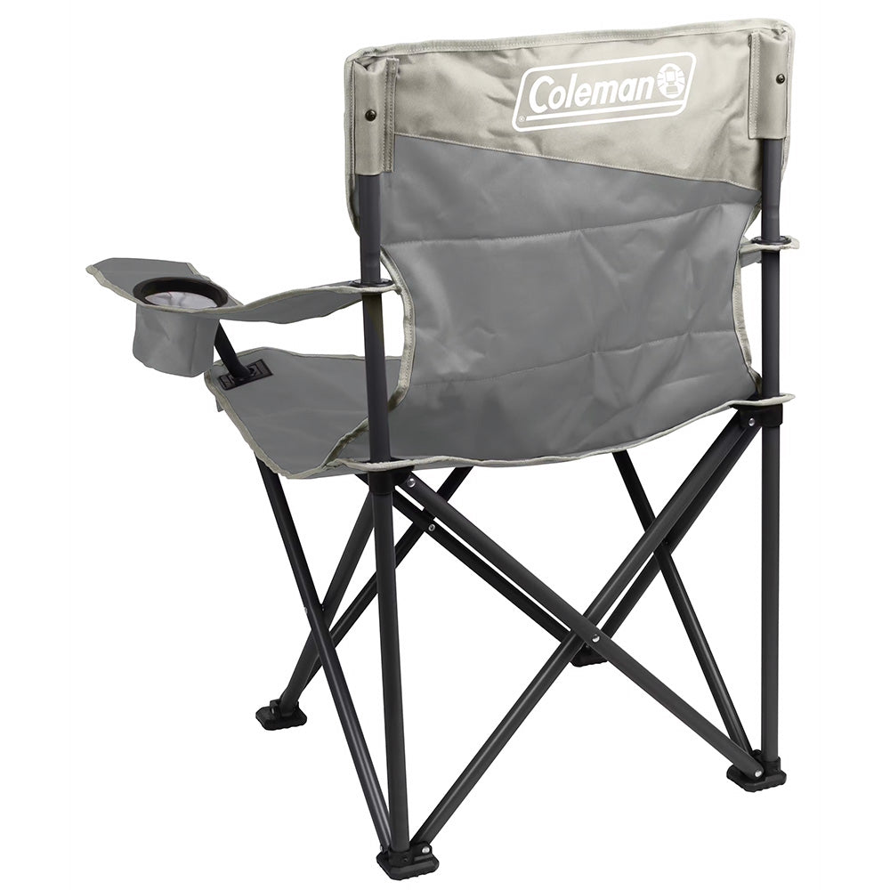 Coleman Big & Tall Quad Camping Chair - Grey - Skoutley Outdoors LLC