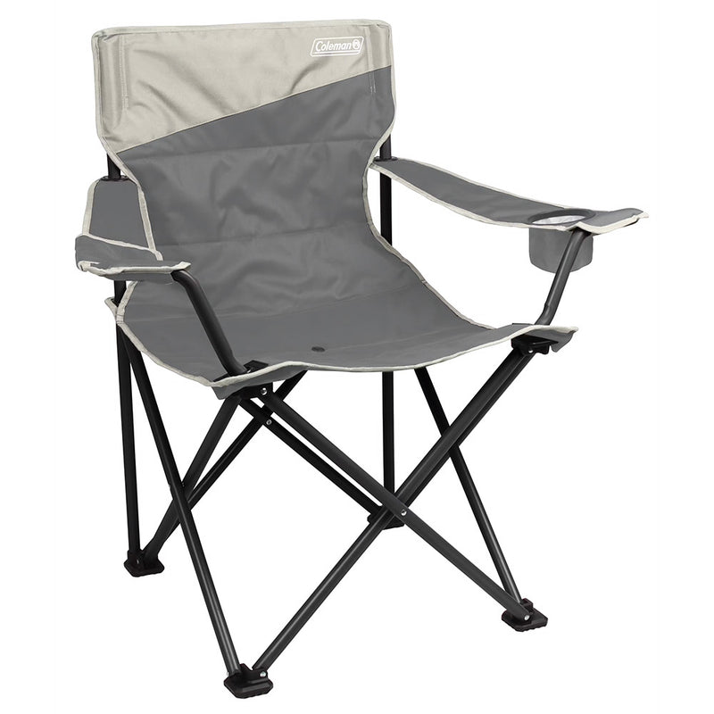 Load image into Gallery viewer, Coleman Big & Tall Quad Camping Chair - Grey - Skoutley Outdoors LLC