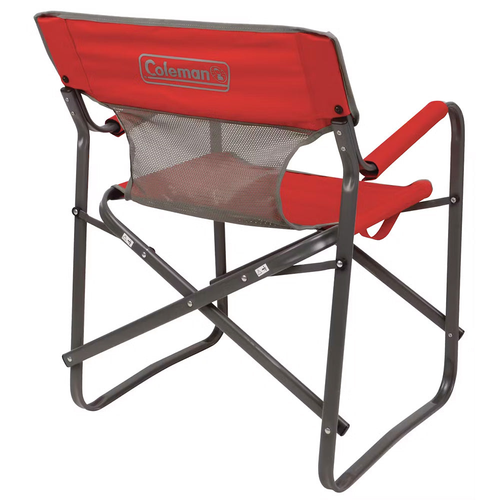 Coleman Outpost™ Breeze Deck Chair - Red - Skoutley Outdoors LLC