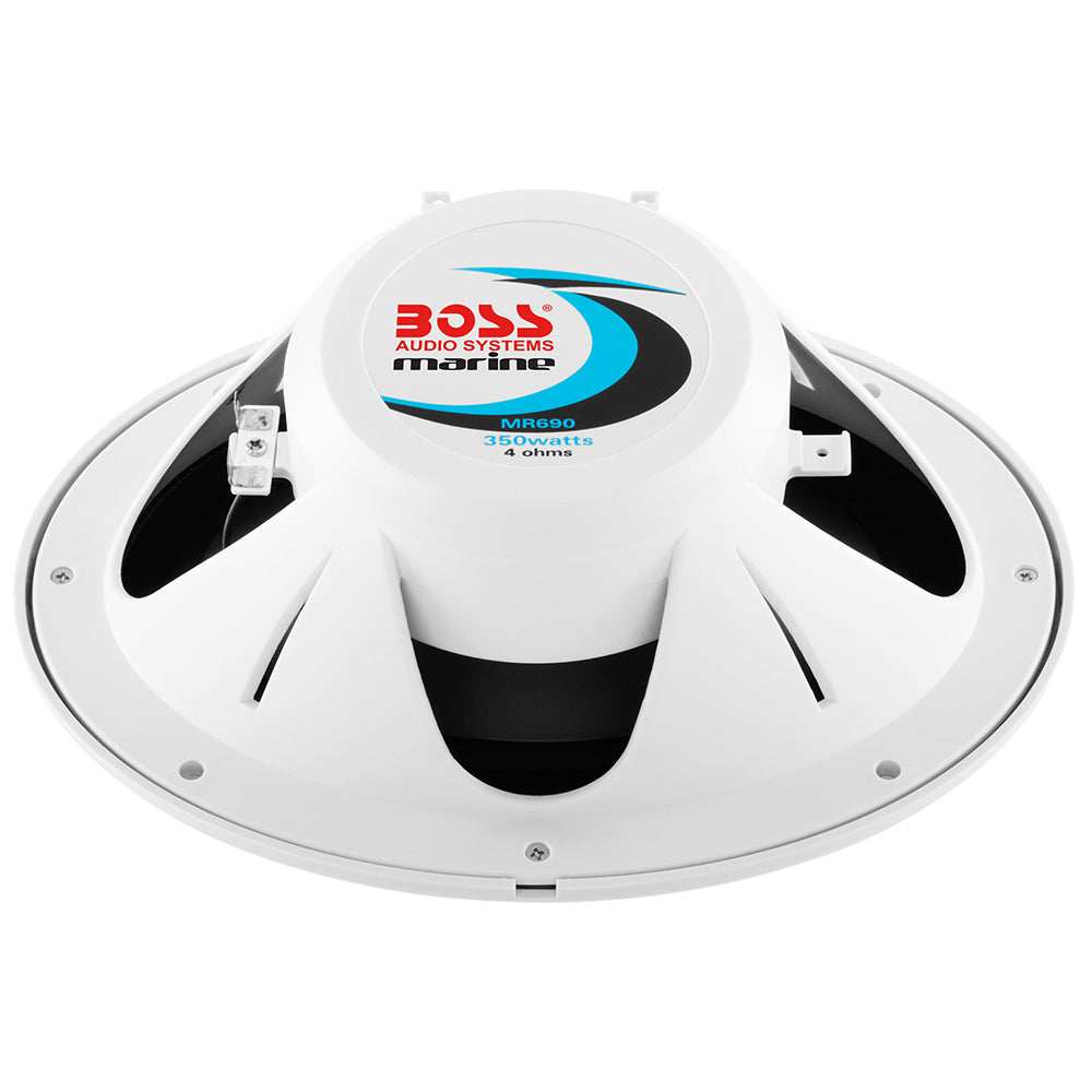 Boss Audio 6"x 9" MR690 Oval Speakers - White - 350W - Skoutley Outdoors LLC