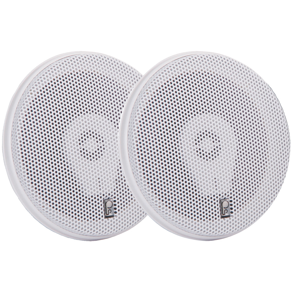 Poly-Planar MA-8506 6" 200 Watt Titanium Series Speakers - White - Skoutley Outdoors LLC