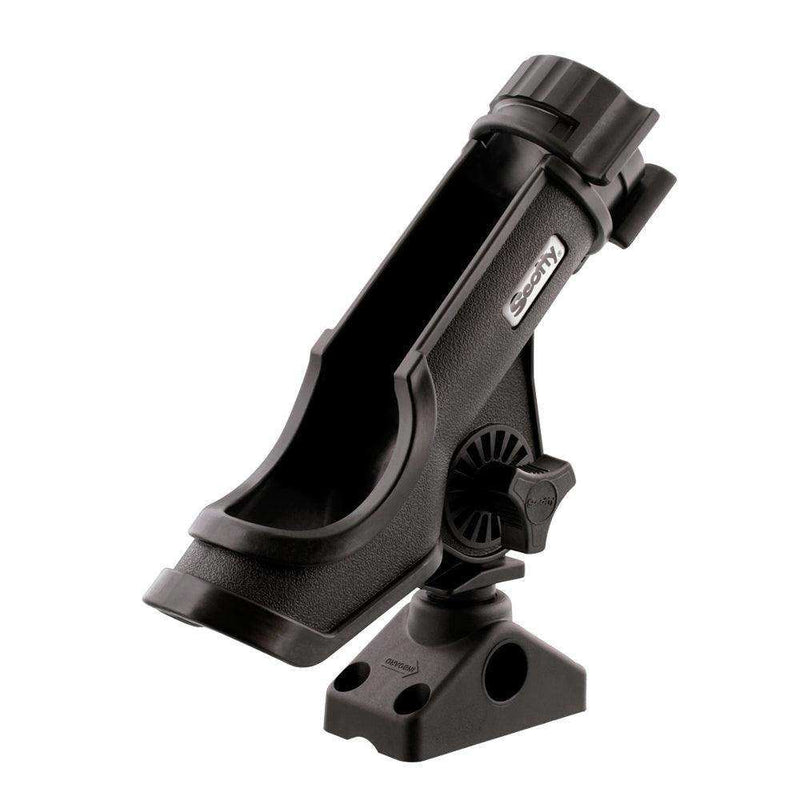 Load image into Gallery viewer, Scotty Powerlock Rod Holder Black w/241 Side/Deck Mount - Skoutley Outdoors LLC