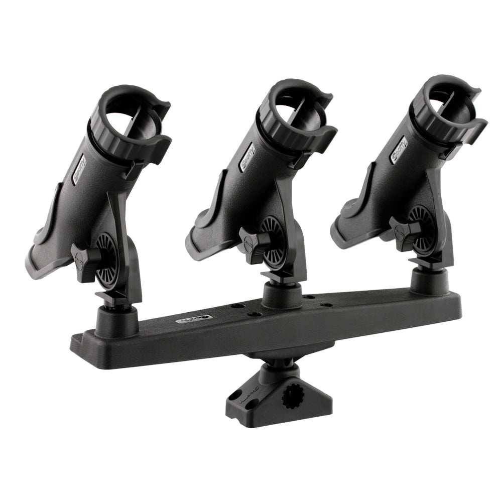 Scotty Triple Rod Holder w/3 230 Power Lock Rod Holders - Skoutley Outdoors LLC