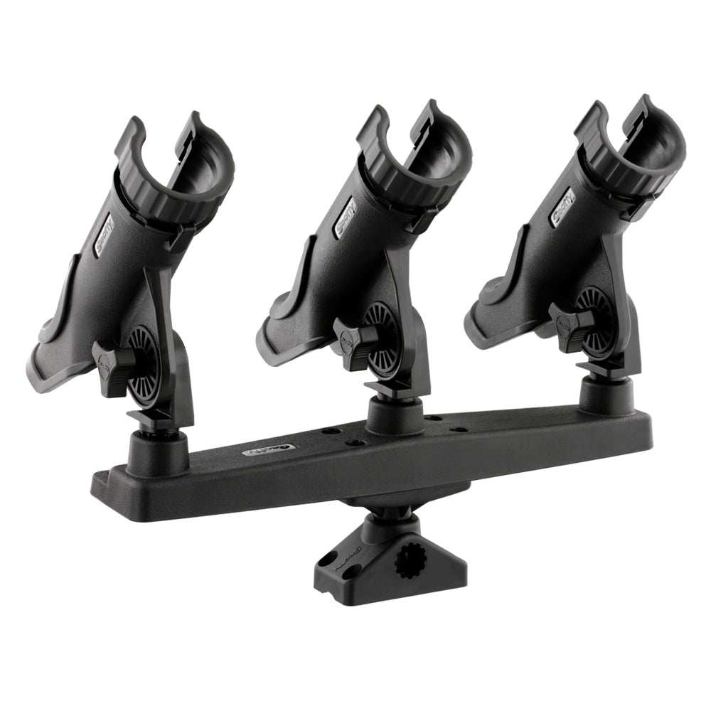 Scotty Triple Rod Holder w/3 230 Power Lock Rod Holders - Skoutley Outdoors LLC