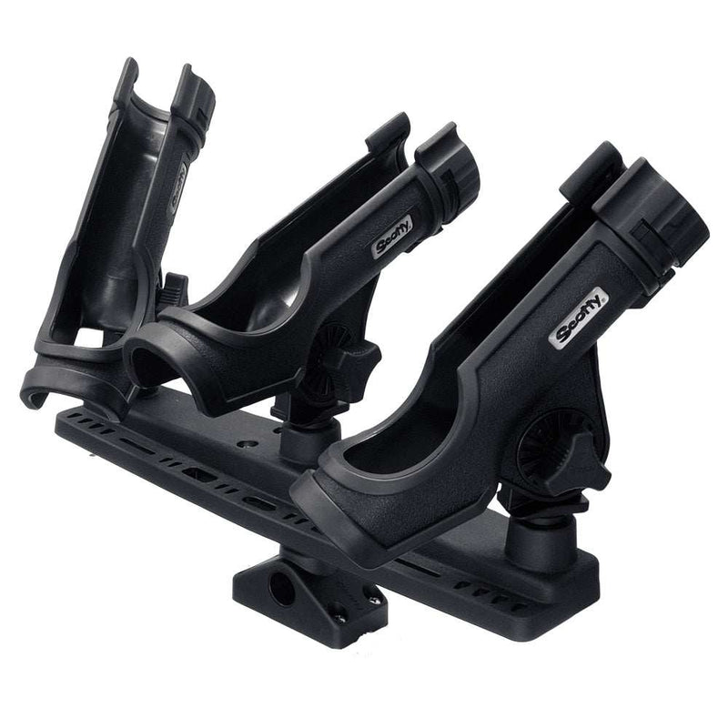 Load image into Gallery viewer, Scotty Triple Rod Holder w/3 230 Power Lock Rod Holders - Skoutley Outdoors LLC