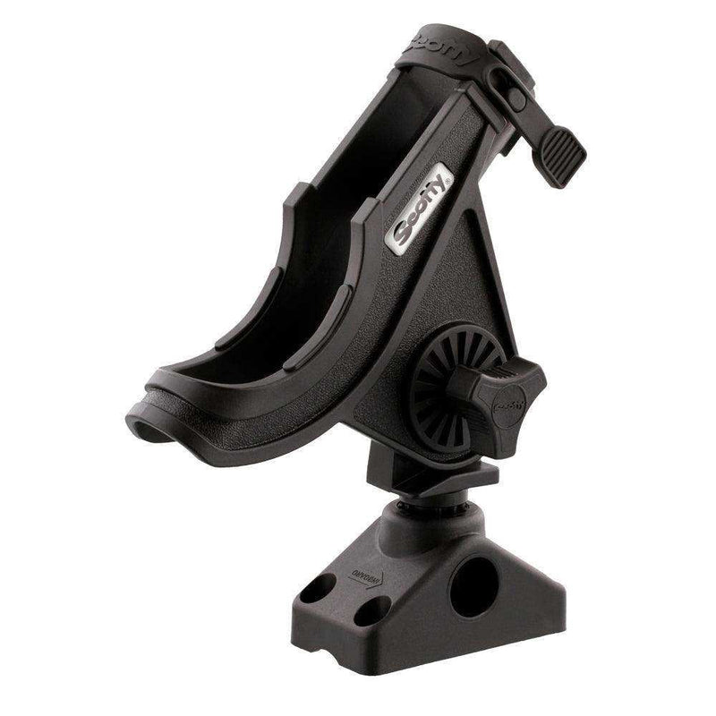 Load image into Gallery viewer, Scotty 280 Bait Caster/Spinning Rod Holder w/241 Deck/Side Mount - Black - Skoutley Outdoors LLC