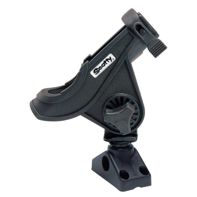 Load image into Gallery viewer, Scotty 280 Bait Caster/Spinning Rod Holder w/241 Deck/Side Mount - Black - Skoutley Outdoors LLC