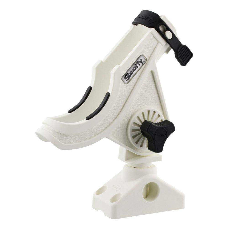 Load image into Gallery viewer, Scotty 280 Bait Caster/Spinning Rod Holder w/241 Deck/Side Mount - White - Skoutley Outdoors LLC