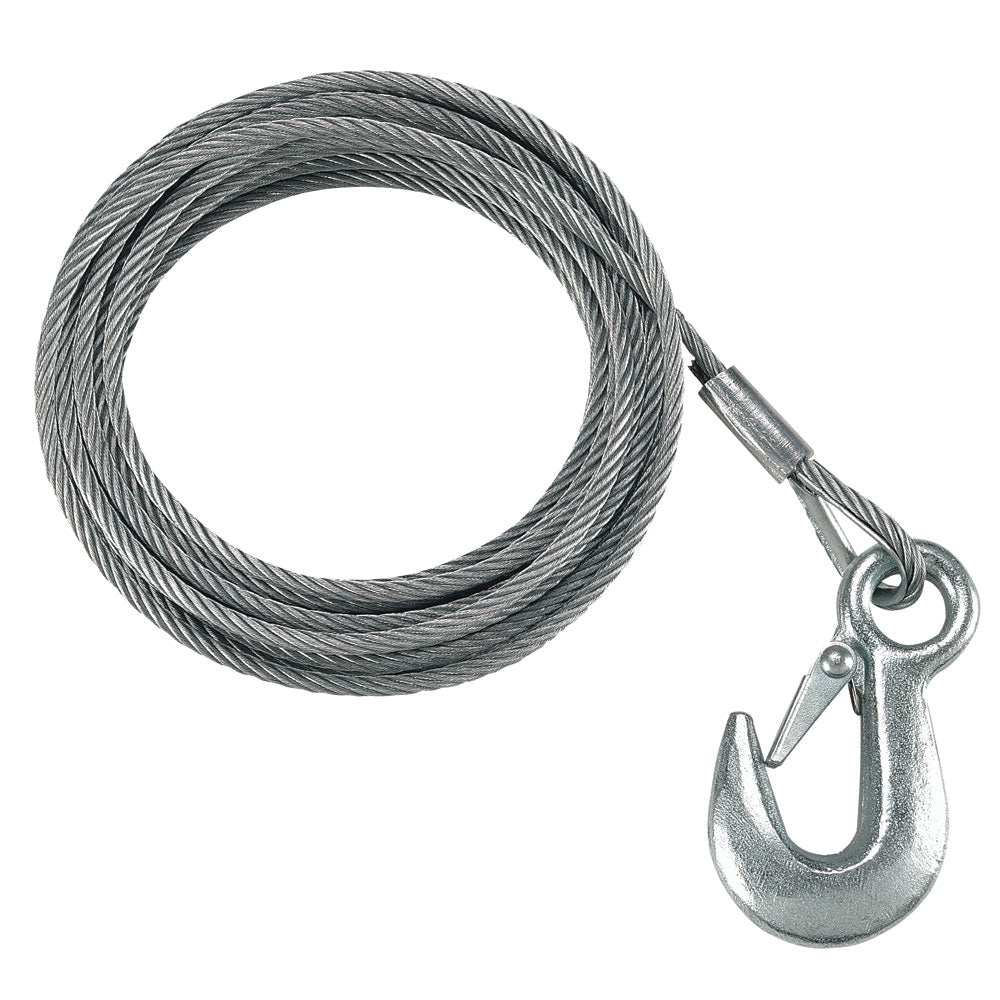 Fulton 3/16" x 25' Galvanized Winch Cable - 4,200 lbs. Breaking Strength - Skoutley Outdoors LLC