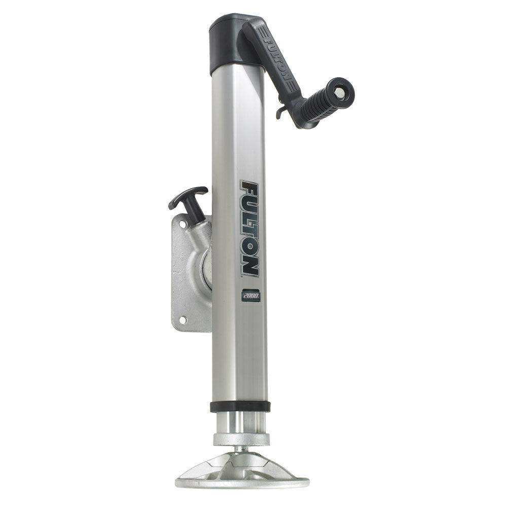 Fulton F2 Trailer Jack Bolt-On 2,000 lbs. Lift Capacity Adjustable Swivel w/Footplate - Skoutley Outdoors LLC