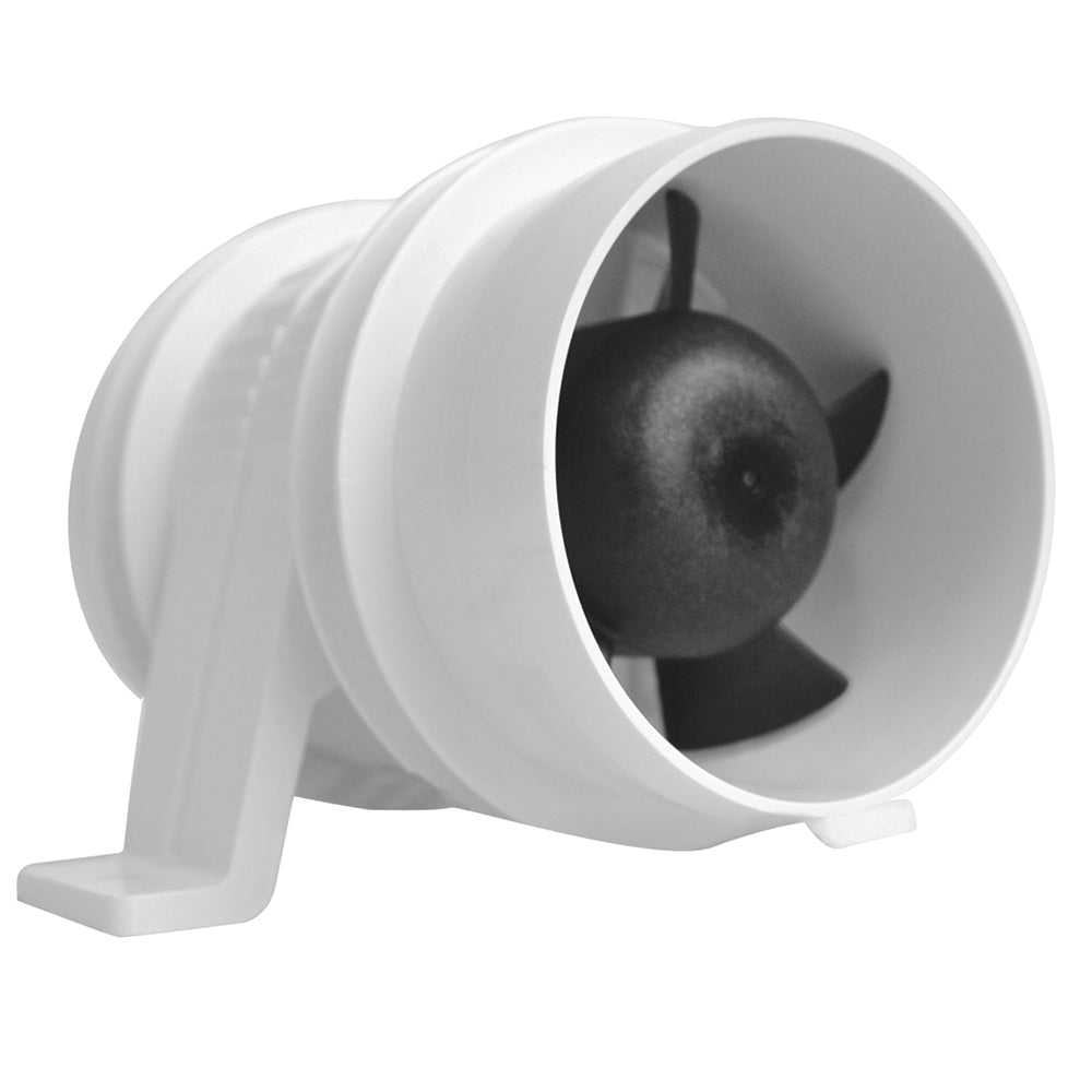 Attwood Turbo 3000 Series Water-Resitant, In-Line Blower - 12V - White - Skoutley Outdoors LLC
