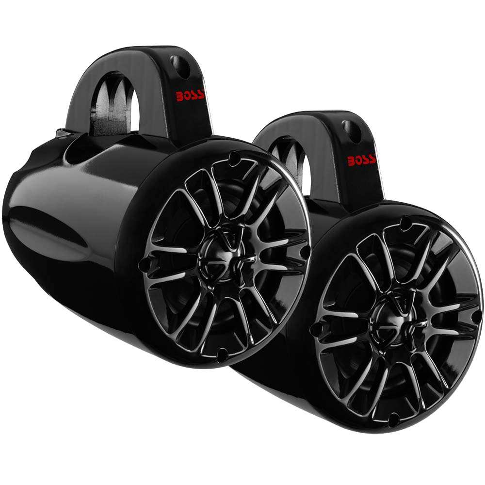 Boss Audio 4" MRWT40 Waketower Speakers - Black - 400W - Skoutley Outdoors LLC