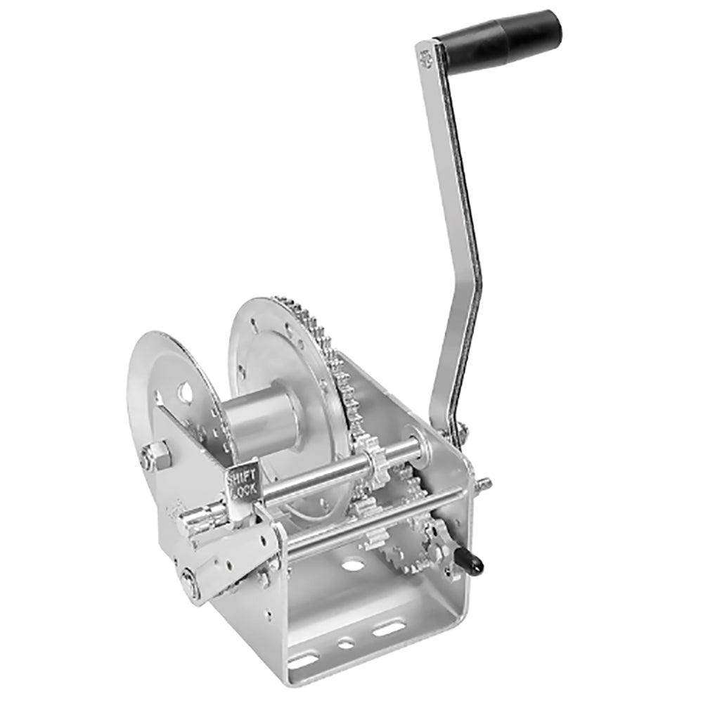 Fulton 2600lb 2-Speed Winch w/Hand Brake - Skoutley Outdoors LLC