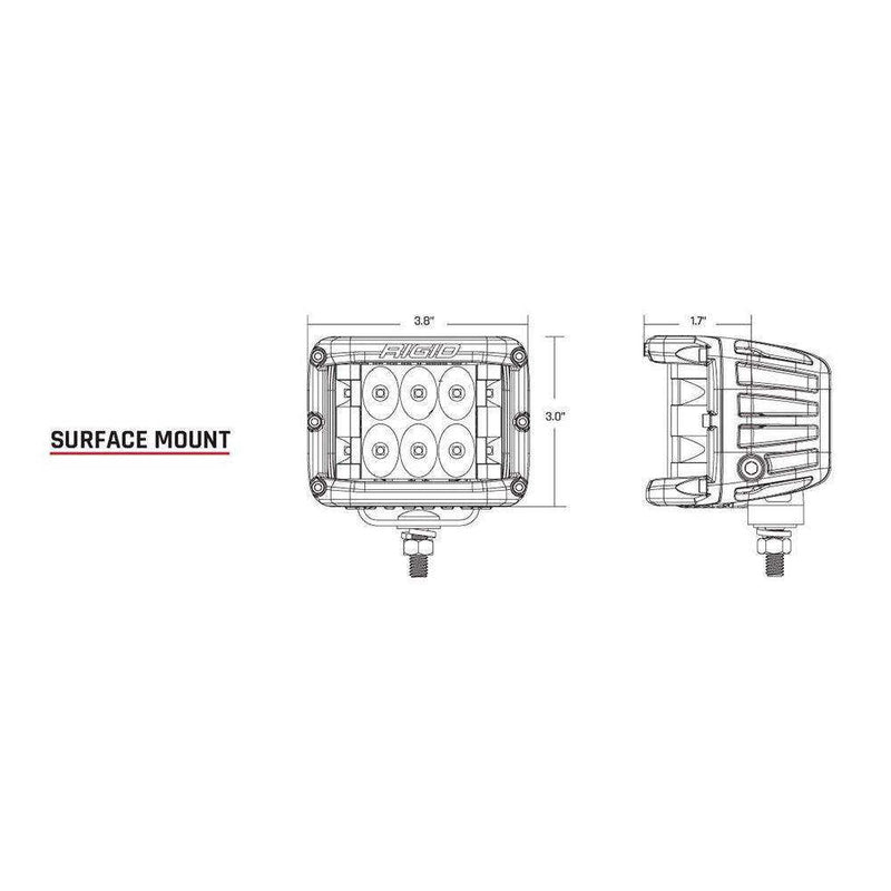 Load image into Gallery viewer, RIGID Industries D-SS Series PRO Flood LED Surface Mount - Pair - Black - Skoutley Outdoors LLC