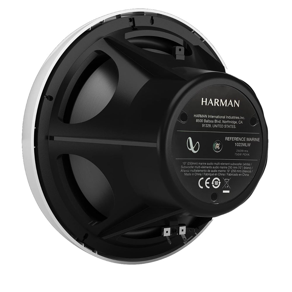 Infinity 10" Marine RGB Reference Series Subwoofer - White - Skoutley Outdoors LLC