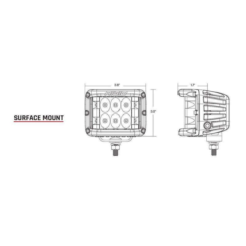 Load image into Gallery viewer, RIGID Industries D-SS PRO Flood LED Surface Mount - Pair - White - Skoutley Outdoors LLC