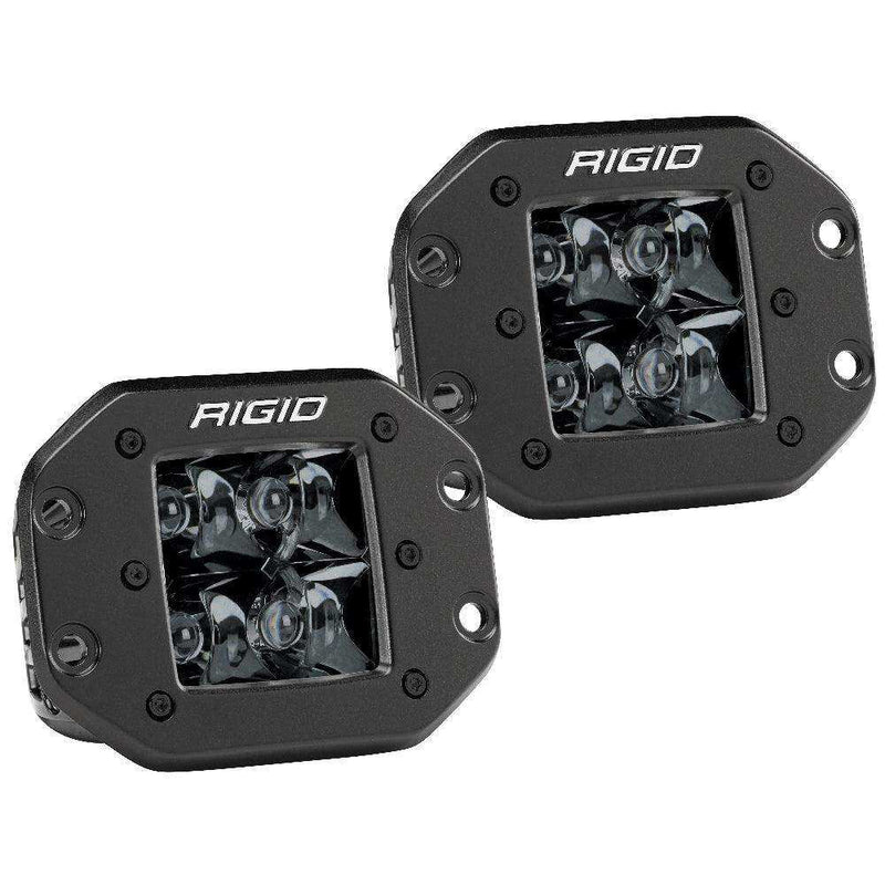 Load image into Gallery viewer, RIGID Industries D-Series PRO Flush Mount - Spot LED - Midnight Edition - Pair - Black - Skoutley Outdoors LLC