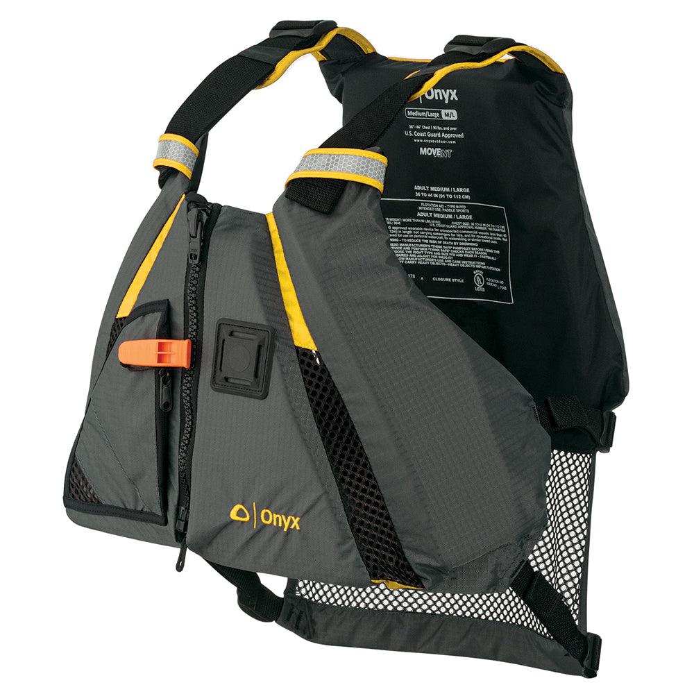 Onyx MoveVent Dynamic Paddle Sports Vest - Yellow/Grey - XL/2XL - Skoutley Outdoors LLC