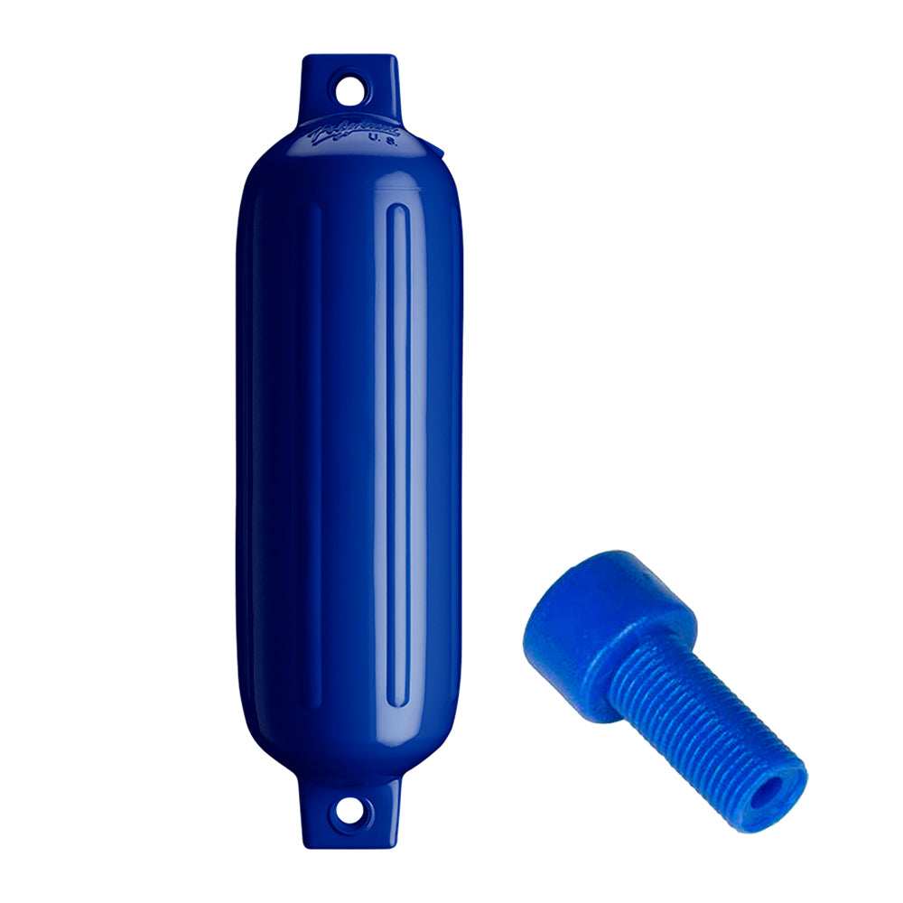 Polyform G-3 Twin Eye Fender 5.5" x 19" - Cobalt Blue w/Adapter - Skoutley Outdoors LLC