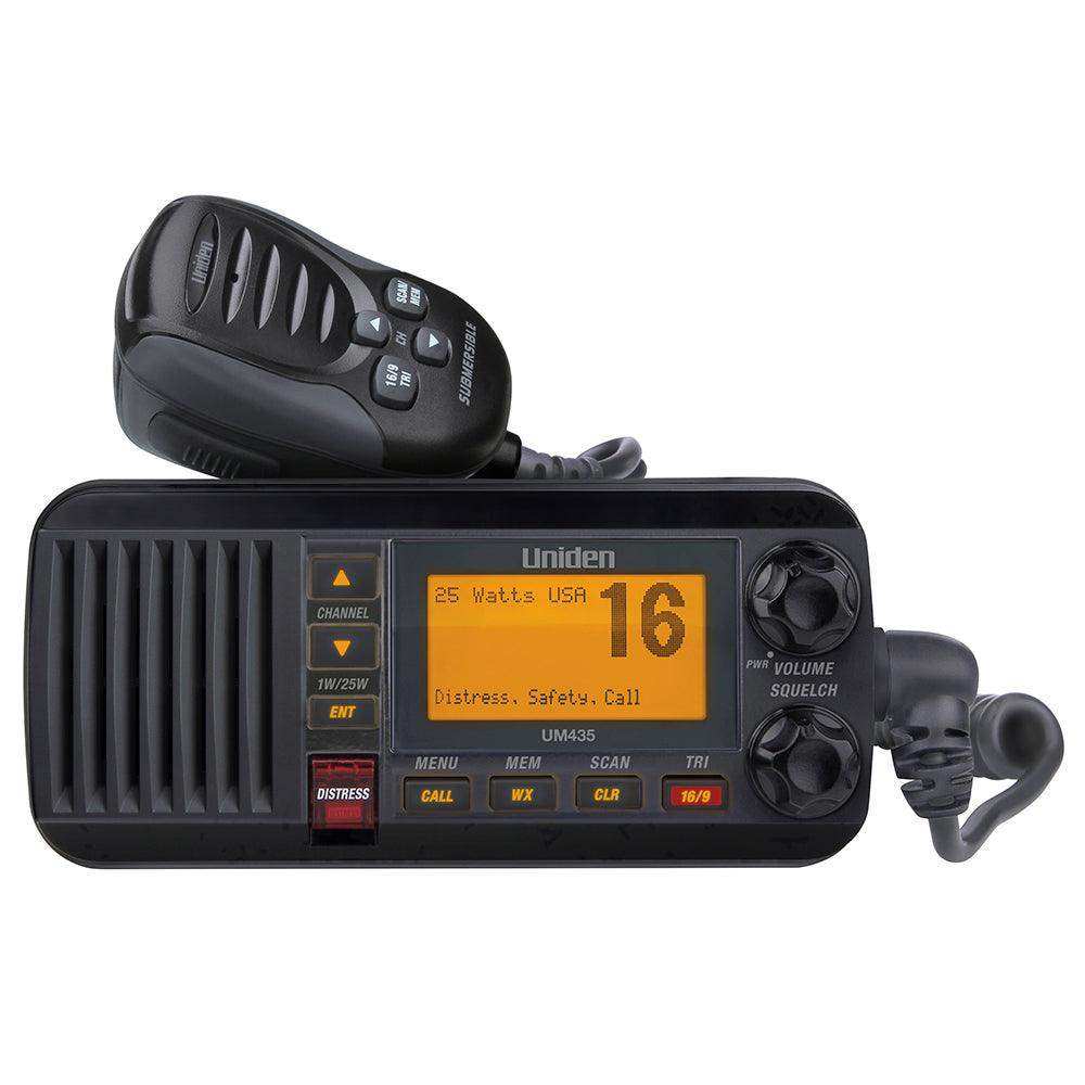 Uniden UM435 Fixed Mount VHF Radio - Black - Skoutley Outdoors LLC