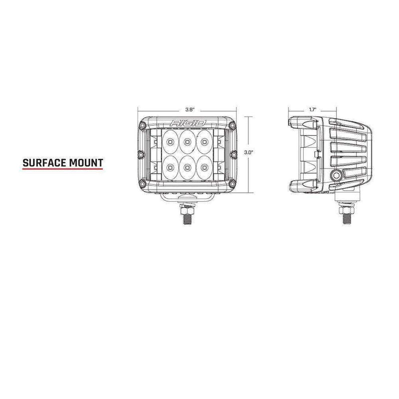 Load image into Gallery viewer, RIGID Industries D-SS Series PRO Spot Surface Mount - Pair - Black - Skoutley Outdoors LLC