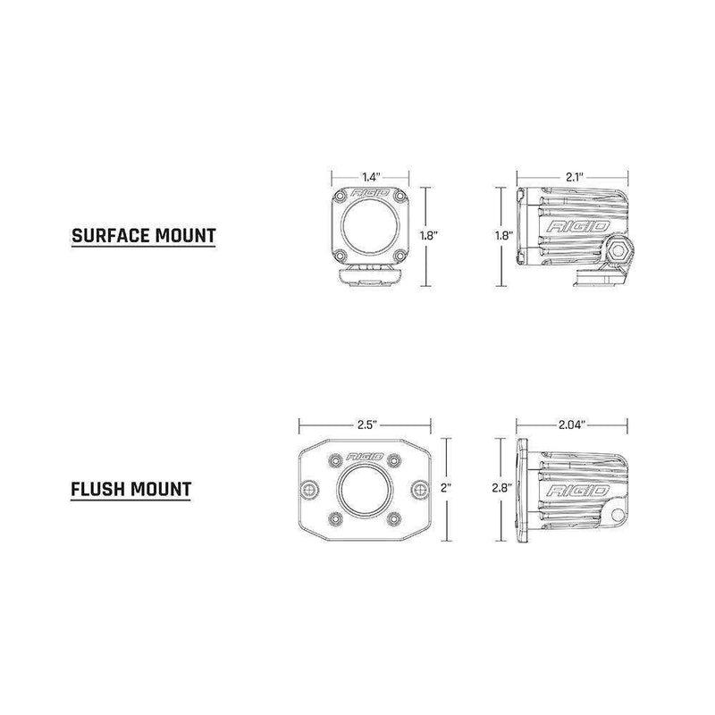 Load image into Gallery viewer, RIGID Industries Ignite Surface Mount Diffused - Pair - Black - Skoutley Outdoors LLC