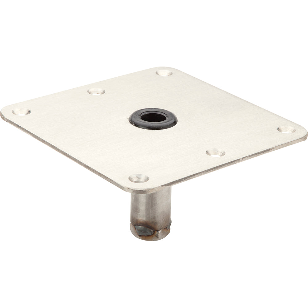 Attwood SWIVL-EZE 7x7 Lock'N-Pin Zinc Plated Steel 3/4" Pin Base - Skoutley Outdoors LLC